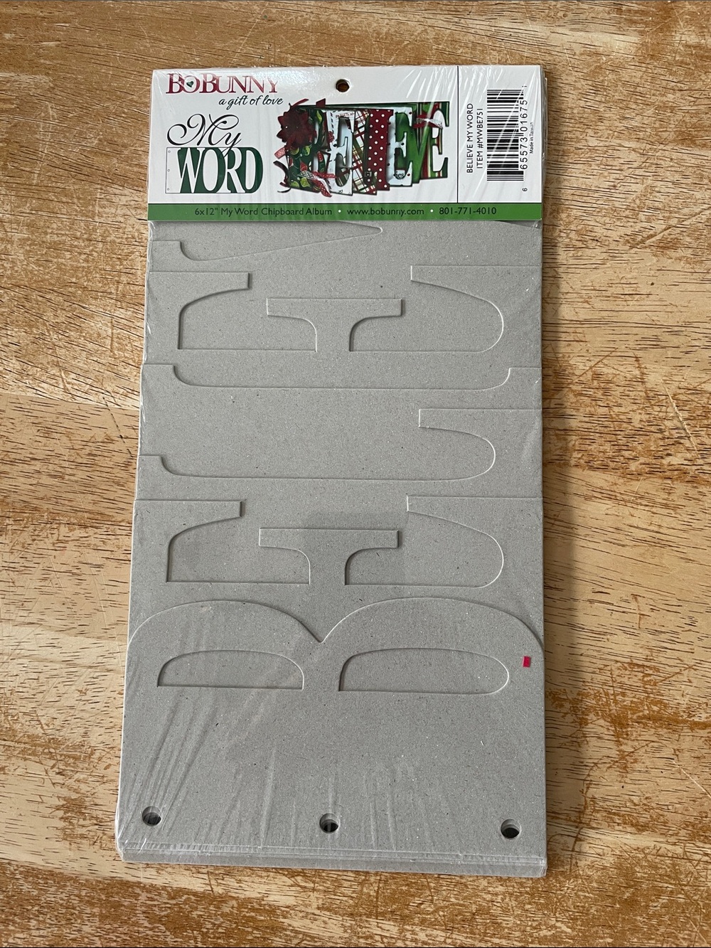 BoBunny 'My Word' Chipboard Album – BELIEVE 
$7 each or 2/$10